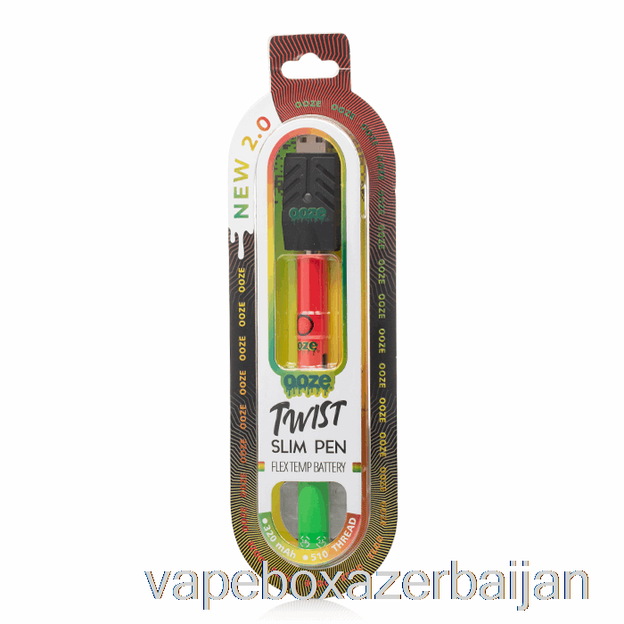 Vape Box Azerbaijan Ooze Slim Twist Pen 2.0 Flex Temp Battery Rasta